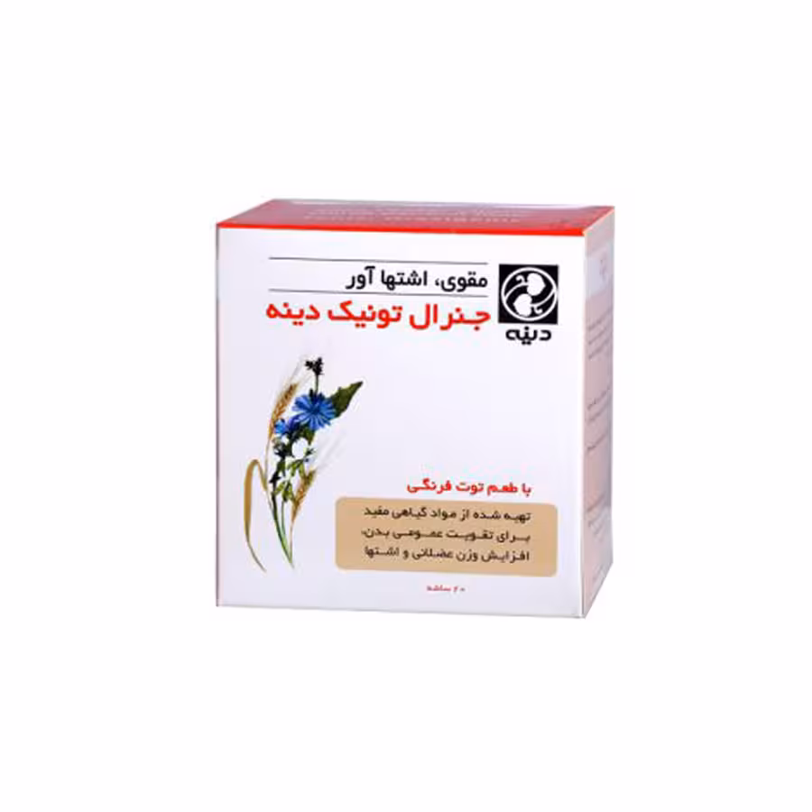 پودر جنرال تونیک با طعم موز و تو فرنگی 20 ساشه ای دینه