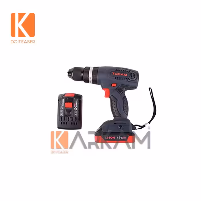 پیچ گوشتی شارژی 18ولت چکشی لیتیوم 9018SCl توسن