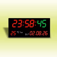 ساعت و تقویم دیجیتال دیواری متوسط 20*40 سانت مدل SFM