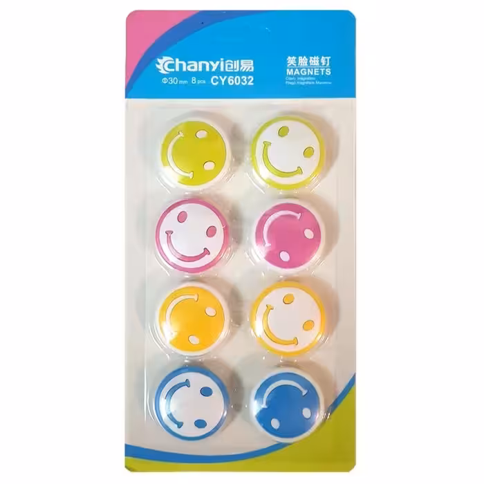 گیره آهنربایی چانی مدل لبخند -CY6032 بسته 8 عددی