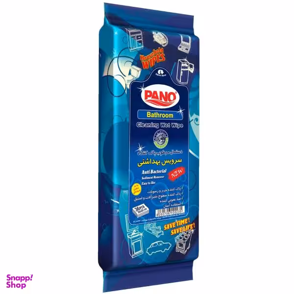 دستمال مرطوب پانو مخصوص سرویس بهداشتی بسته 36 عددی
