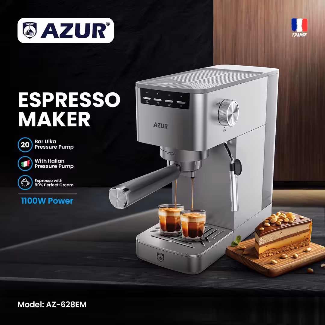 اسپرسوساز 20بار آزور مدل AZ-628