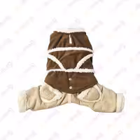 پافر سرهمی 2 تکه سگ و گربه مدل تدی