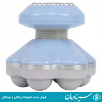 مینی ماساژور برقی xf 76 رنگ آبی ماساژور کوچک برقی 6 پایه
