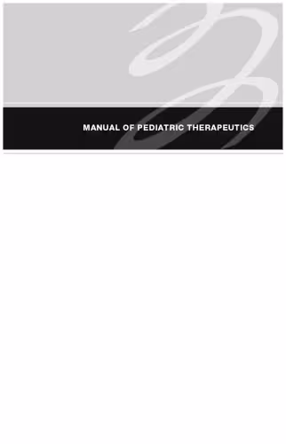 خرید و دانلود نسخه کامل کتاب Manual of Pediatric Therapeutics