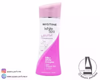 لوسیون بدن سفیدکننده و مرطوب‌کننده برند میستین White Spa White Musk، با محافظت UV، مدل Milky White، حجم 200 میلی‌لیتر