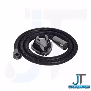 شلنگ توالت فنری ریز بافت مهره برنجی مشکی