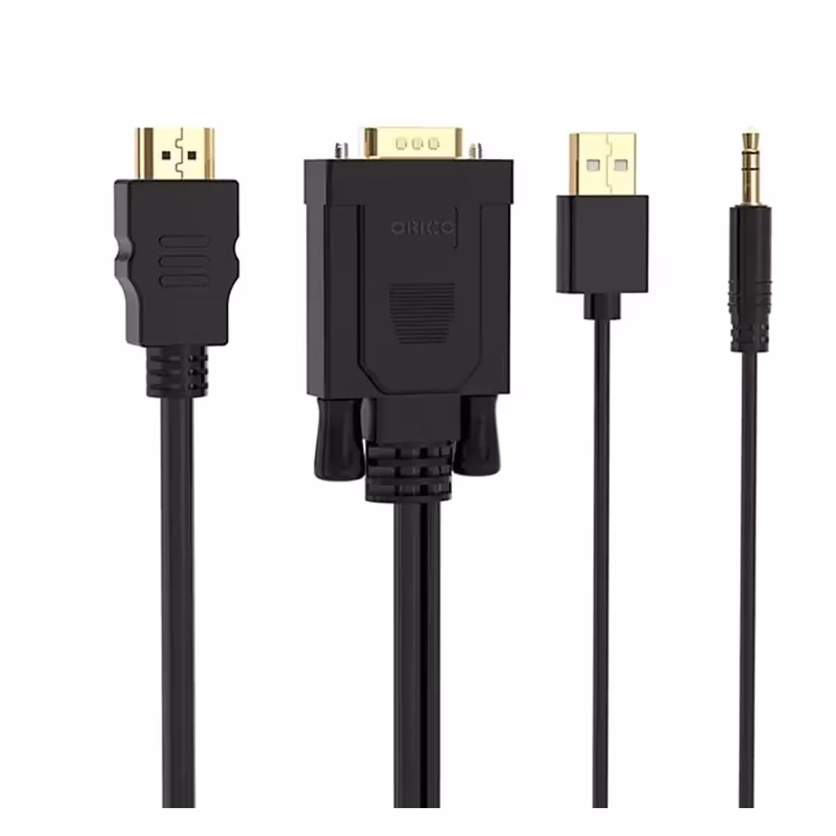 مبدل اچ دی ام آی به وی جی ای و صدا و یو اس بی اوریکو ORICO VGA/HDMI Adapter Cable