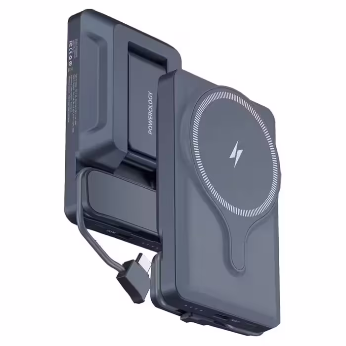 پاوربانک مگسیف پاورولوژی POWEROLOGY AIR-VENT PPBCHA32 با ظرفیت 5000 میلی آمپر