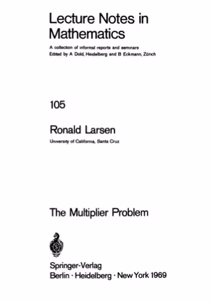 خرید و دانلود نسخه کامل کتاب The Multiplier Problem
