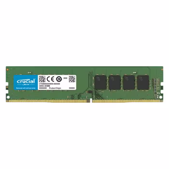 رم کامپیوتر کروشیال، DDR4، ظرفیت 32 گیگابایت، فرکانس 3200 مگاهرتز، گارانتی 18 ماهه