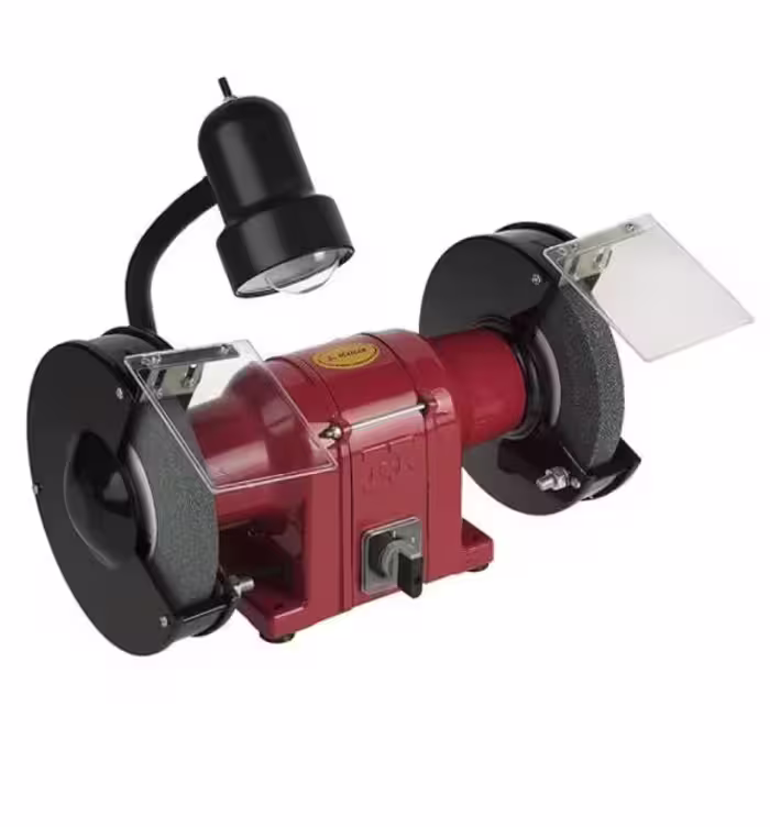 ماشین سنگ سنباده 200 میلیمتر چراغ دار تک فاز محک مدل GD 200-1 HL