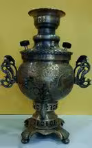 سماور ذغالی آنتیک 3 لیتر شیر خورشید