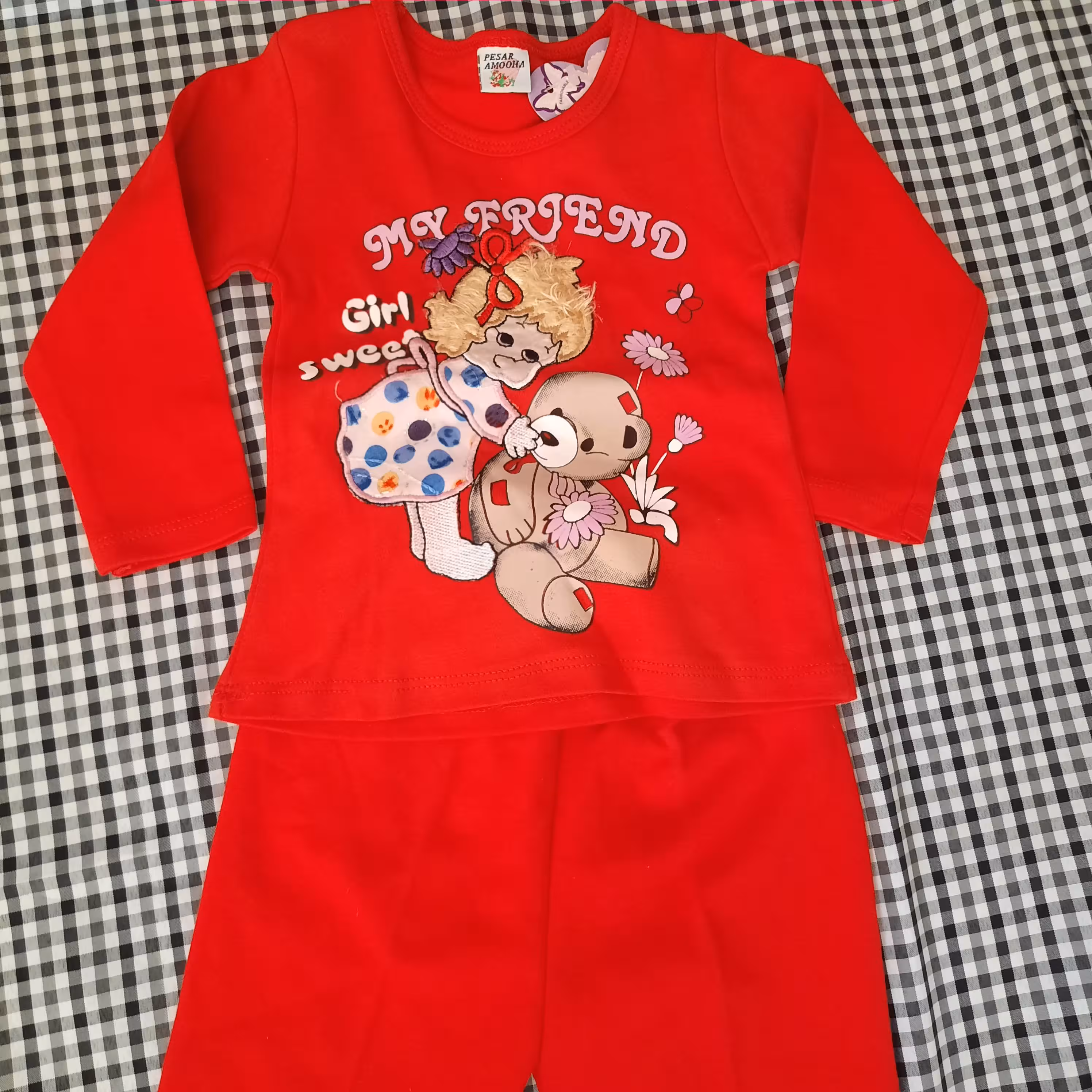 بولوز و شلوار عروسکی دخترانه