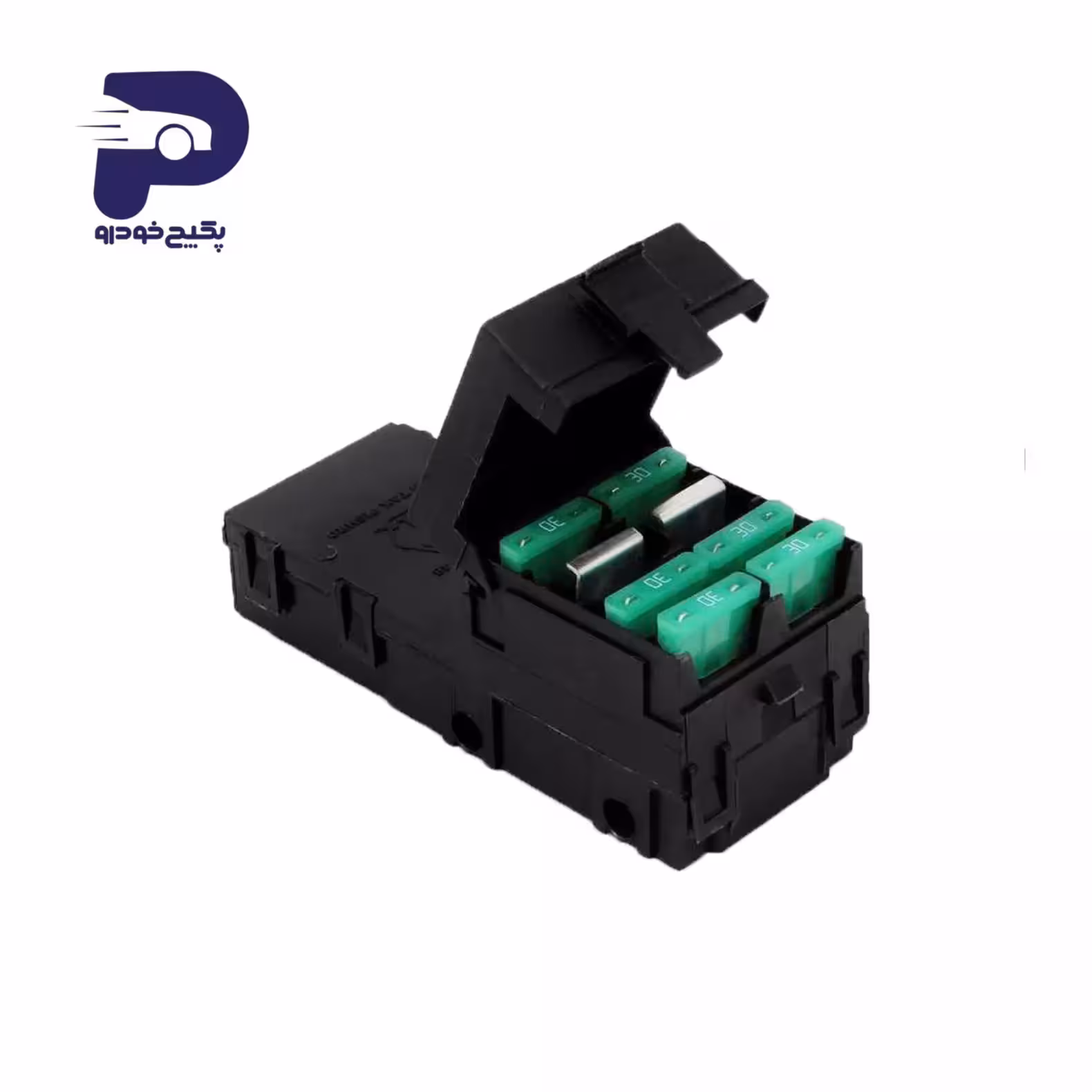 جعبه فیوز کالسکه ای جدید 6 فیوز پژو 405 سمند پارس 880577 چکاد