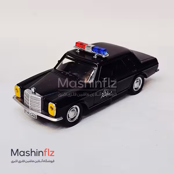 ماشین فلزی بنز معماری پلیس مشکی 12 سانتی کد 8668