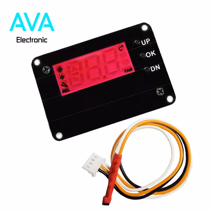 ترموستات و کنترلر دیجیتال دما با سنسور LM335 و خروجی رله