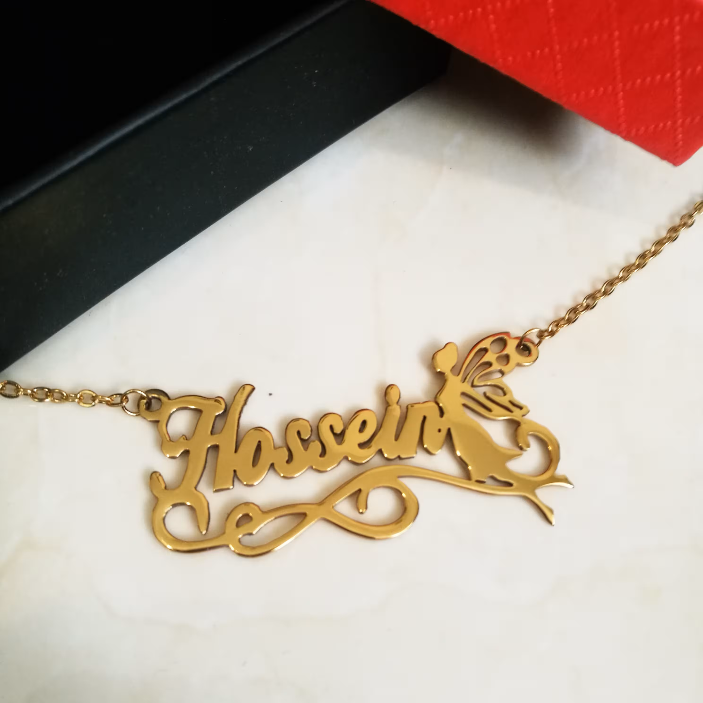 گردنبند حسین طرح فرشته