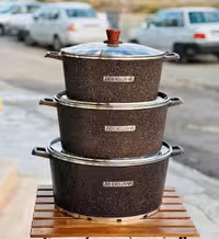 سرویس قابلمه 6 پارچه سایز بزرگ گرانیتی مارک زیو (ZiO)