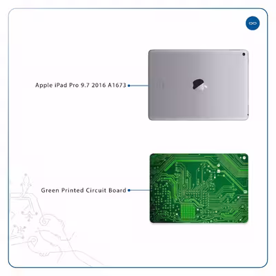 برچسب پوششی ماهوت مدل Green Printed Circuit Board مناسب برای تبلت اپل iPad Pro 9.7 2016 A1673