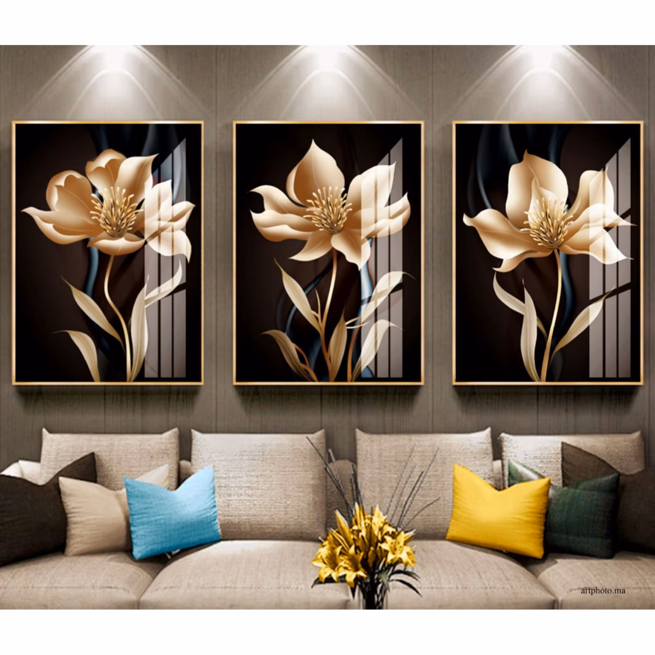 تابلو مدل دکوراتیو کد 3000 بسته 3 عددی