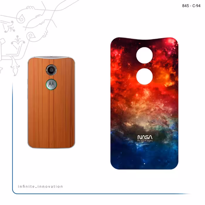 برچسب پوششی ماهوت مدل Universe b NASA 8 مناسب برای گوشی موبایل موتورولا Moto X 2014