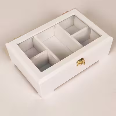 جعبه چای کیسه ای مدل 5 خانه