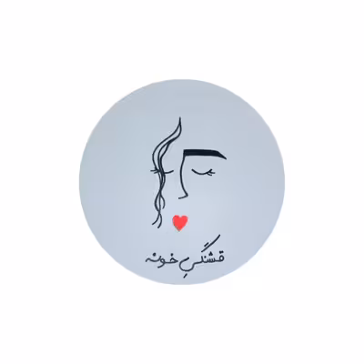 ديوار كوب سفالي مدل عاشقانه مجموعه 2 عددی