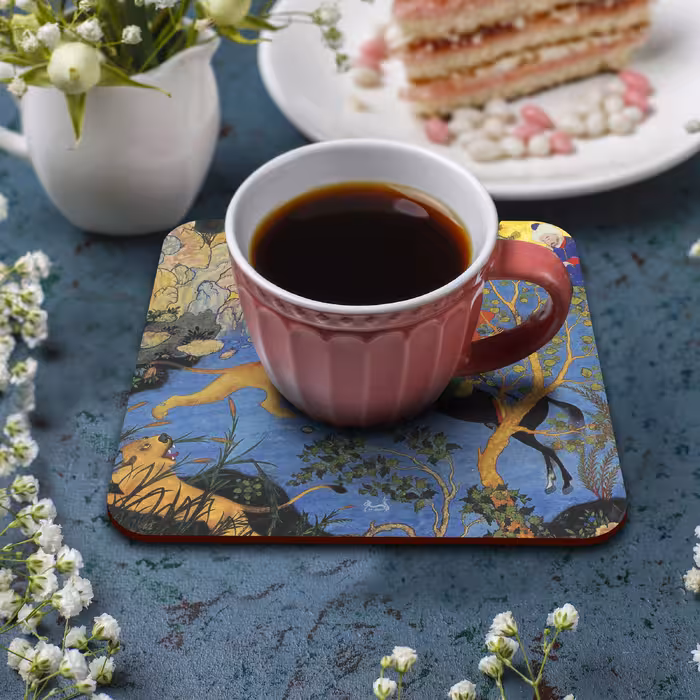 زیر لیوانی لوکسینو مدل شاهنامه کد ایران_2535 مجموعه 6 عددی