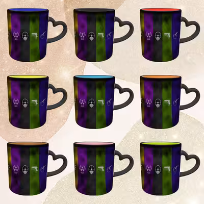 ماگ حرارتی مدل دسته قلبی طرح بازی کال آف دیوتی call of duty کد 1