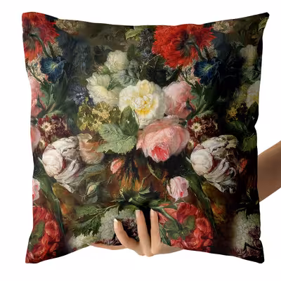 کاور کوسن مدل گل دورو طرح دار کد 140046