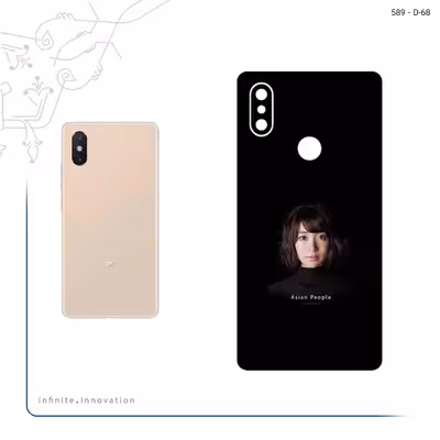 برچسب پوششی ماهوت مدل Portrait of an Asian Woman مناسب برای گوشی موبایل شیائومی Mi 8 SE