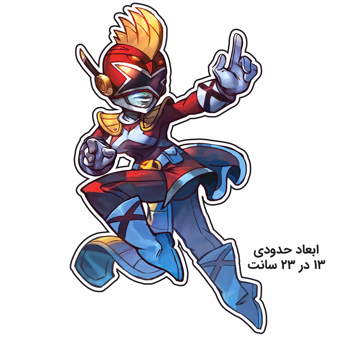 برچسب کنسول بازی مدل دختر جنگجو کد 115