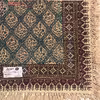 رومیزی قلمکار ممتاز اصفهان اثر عطريان طرح حصیری مدل G114 سایز ۸۰*۸۰ سانتی متر