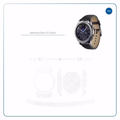 برچسب ماهوت طرح Gloss-Transparent مناسب برای ساعت هوشمند سامسونگ Galaxy Gear S3 Classic