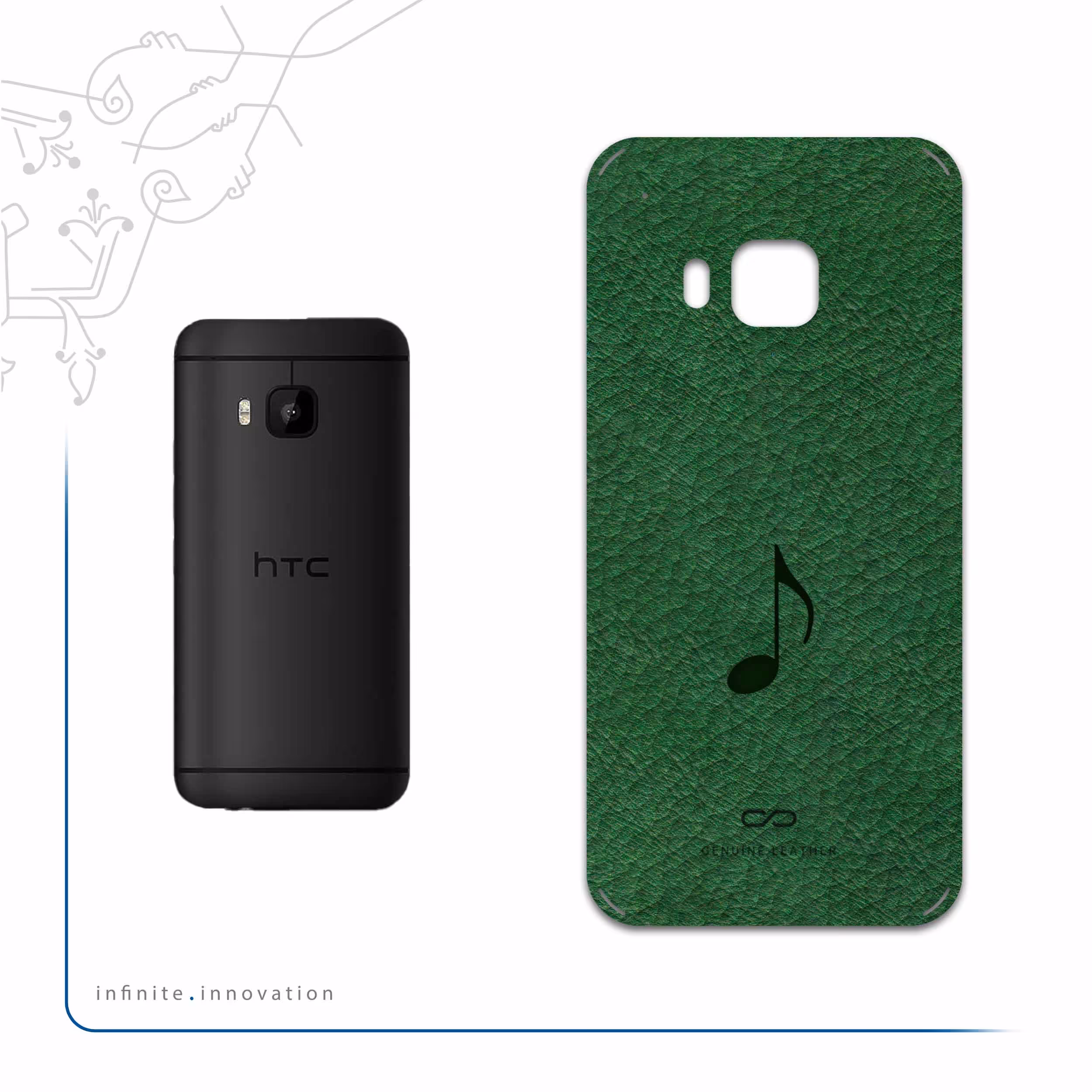 برچسب پوششی ماهوت مدل GL-CHNG مناسب برای گوشی موبایل اچ تی سی One M9