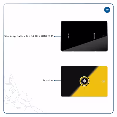 برچسب پوششی ماهوت مدل Sepahan مناسب برای تبلت سامسونگ Galaxy Tab S4 10.5 2018 T835