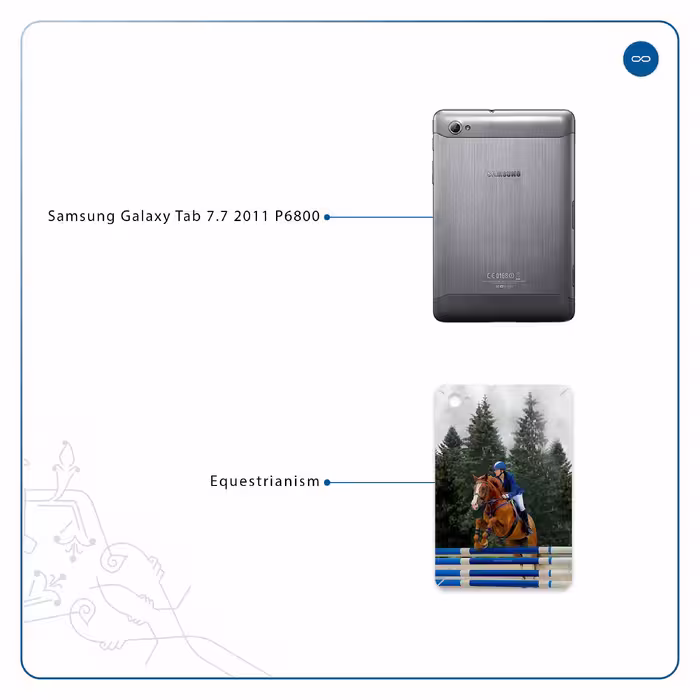 برچسب پوششی ماهوت مدل Equestrianism مناسب برای تبلت سامسونگ Galaxy Tab 7.7 2011 P6800