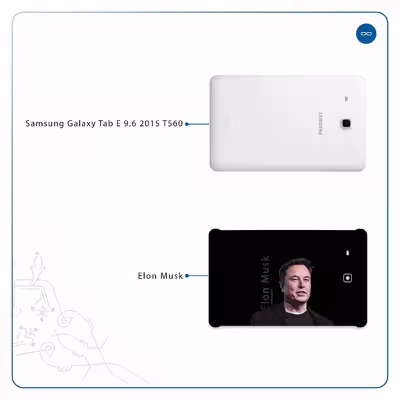 برچسب پوششی ماهوت مدل Elon Musk مناسب برای تبلت سامسونگ Galaxy Tab E 9.6 2015 T560