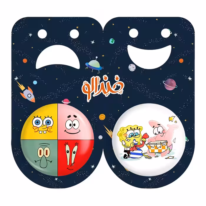 پیکسل خندالو مدل باب اسفنجی و پاتریک کد 13441341 مجموعه 2 عددی