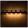 چراغ آویز چهار شعله مدل Wooden Rectangle کد 402