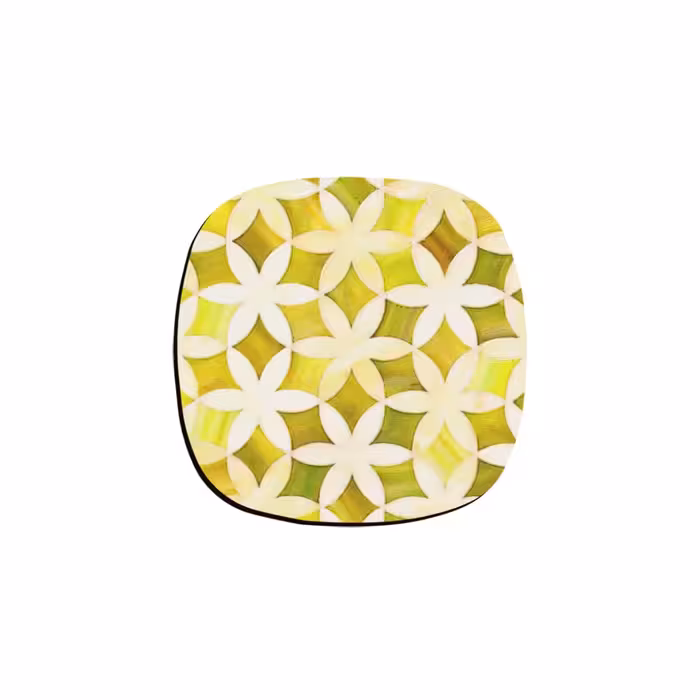 زیر لیوانی ترمه طراحان ایده مدل گل کد 2 مجموعه 6 عددی