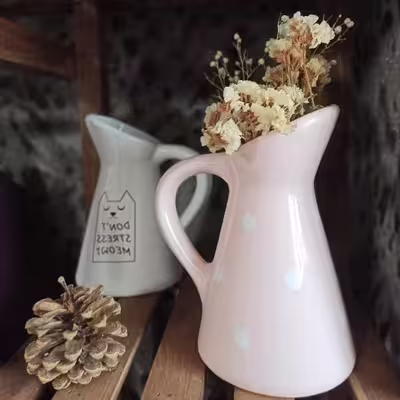 گلدان دکوری مدل هوم خال دار