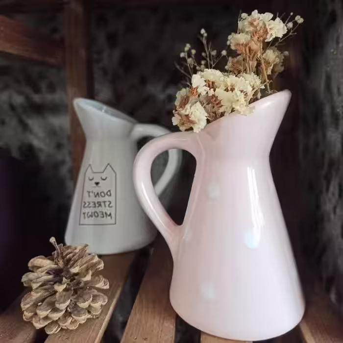 گلدان دکوری مدل هوم خال دار