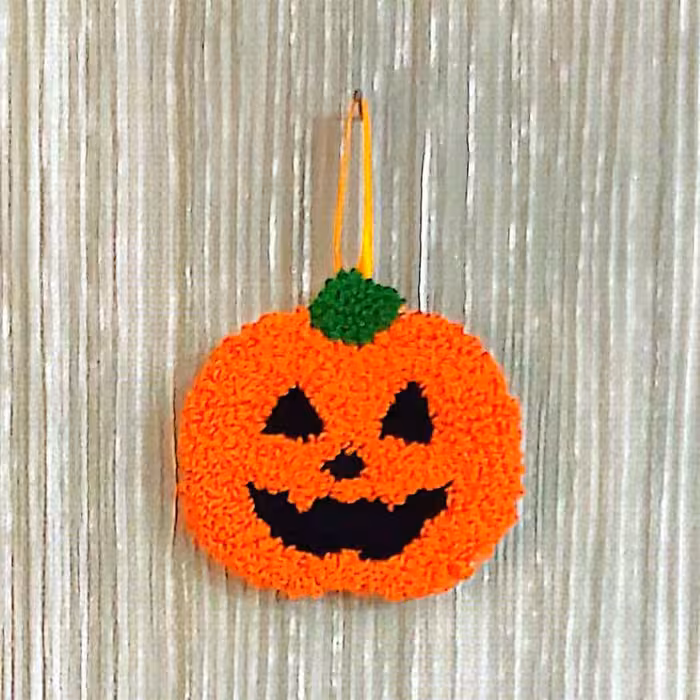 آویز بافتنی مدل کدو تنبل