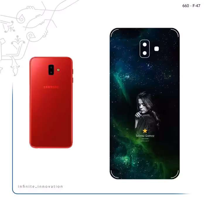 برچسب پوششی ماهوت مدل Selena Gomez مناسب برای گوشی موبایل سامسونگ Galaxy J6 Plus