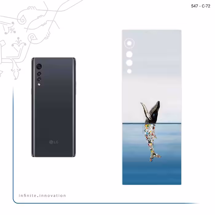 برچسب پوششی ماهوت مدل Collage of Sea Trash مناسب برای گوشی موبایل ال جی Velvet 5G