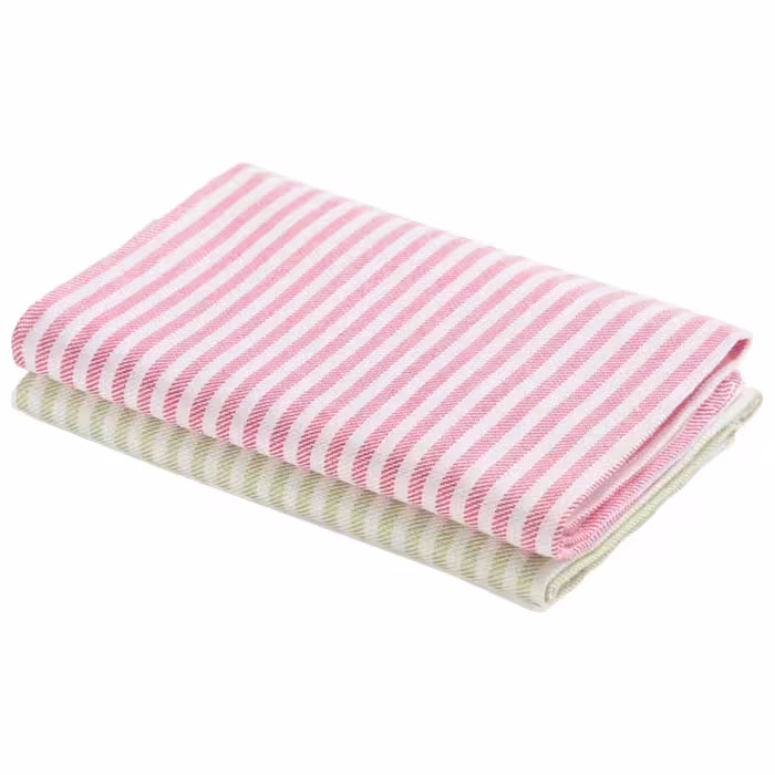 دستمال تنظیف ضخیم مدل راه راه سایز 50*70 بسته دو عددی