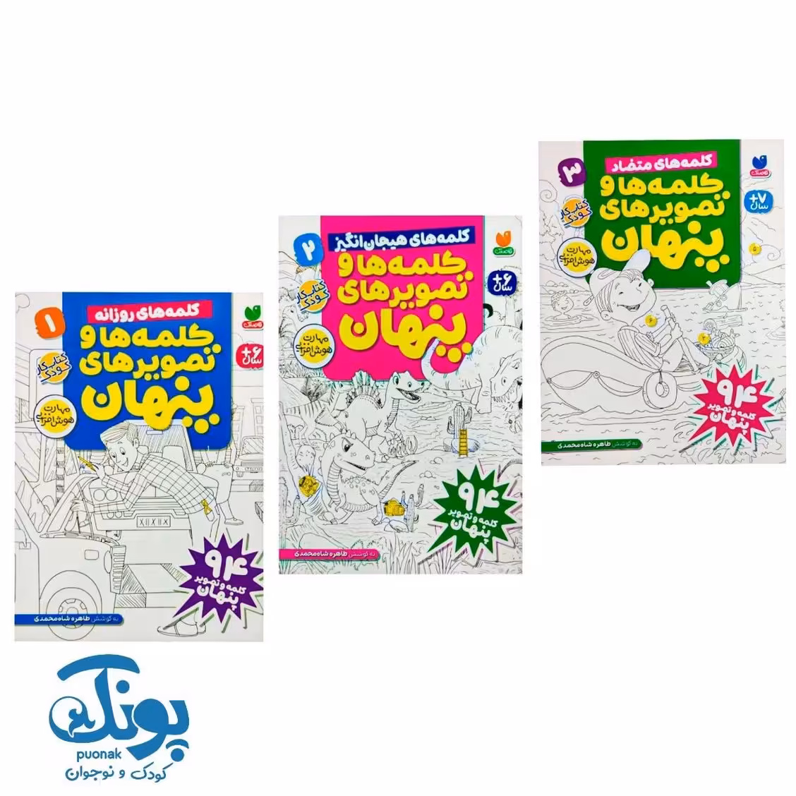 کتاب کلمه ها و تصویرهای پنهان (مجموعه 3 جلدی)