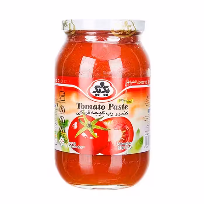 کنسرو رب گوجه فرنگی شیشه ای یک و یک 510 گرمی